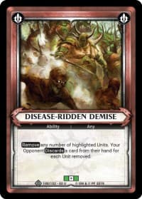 Disease-Ridden Demise (Unclaimed) - Wave 3 - Savagery - Warhammer Age of Sigmar Champions TCG card