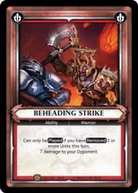 Beheading Strike (Unclaimed) - Wave 3 - Savagery - Warhammer Age of Sigmar Champions TCG card