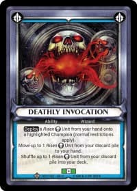 Deathly Invocation (Unclaimed) - Wave 3 - Savagery - Warhammer Age of Sigmar Champions TCG card