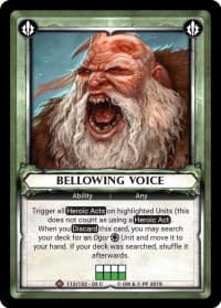 Bellowing Voice (Claimed) - Wave 3 - Savagery - Warhammer Age of Sigmar Champions TCG card
