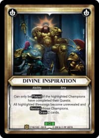 Divine Inspiration (Claimed) - Wave 3 - Savagery - Warhammer Age of Sigmar Champions TCG card