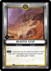 Beastly Leap (Claimed) - Wave 3 - Savagery - Warhammer Age of Sigmar Champions TCG card