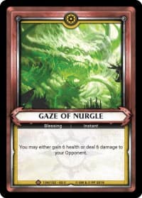 Gaze of Nurgle (Unclaimed) - Wave 3 - Savagery - Warhammer Age of Sigmar Champions TCG card