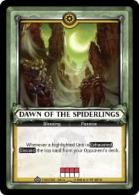 Dawn of the Spiderlings (Claimed) - Wave 3 - Savagery - Warhammer Age of Sigmar Champions TCG card