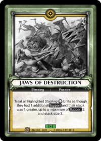 Jaws of Destruction (Claimed) - Wave 3 - Savagery - Warhammer Age of Sigmar Champions TCG card