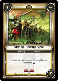 Order Unyielding (Unclaimed) - Wave 3 - Savagery - Warhammer Age of Sigmar Champions TCG card