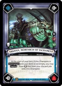 Arkhan, Mortarch of Sacrament (Unclaimed) - Wave 3 - Savagery - Warhammer Age of Sigmar Champions TCG card