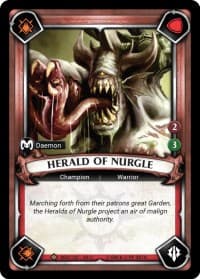 Herald of Nurgle (Unclaimed) - Wave 3 - Savagery - Warhammer Age of Sigmar Champions TCG card