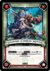 Stalwart Icebrow Hunter (Unclaimed) - Wave 3 - Savagery - Warhammer Age of Sigmar Champions TCG card