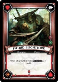 Putrid Blightlord (Unclaimed) - Wave 3 - Savagery - Warhammer Age of Sigmar Champions TCG card