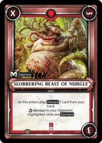 Slobbering Beast of Nurgle (Claimed) - Wave 3 - Savagery - Warhammer Age of Sigmar Champions TCG card