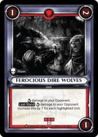 Ferocious Dire Wolves (Unclaimed) - Wave 3 - Savagery - Warhammer Age of Sigmar Champions TCG card
