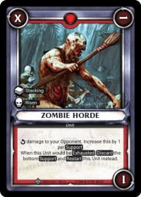 Zombie Horde (Unclaimed) - Wave 3 - Savagery - Warhammer Age of Sigmar Champions TCG card
