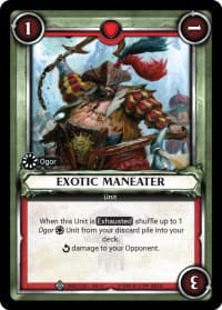 Exotic Maneater (Unclaimed) - Wave 3 - Savagery - Warhammer Age of Sigmar Champions TCG card