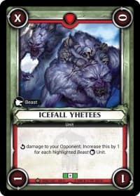 Icefall Yhetees (Unclaimed) - Wave 3 - Savagery - Warhammer Age of Sigmar Champions TCG card