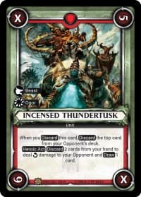 Incensed Thundertusk (Claimed) - Wave 3 - Savagery - Warhammer Age of Sigmar Champions TCG card