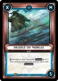 Deluge of Nurgle (Unclaimed) - Wave 3 - Savagery - Warhammer Age of Sigmar Champions TCG card
