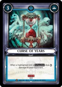 Curse of Years (Claimed) - Wave 3 - Savagery - Warhammer Age of Sigmar Champions TCG card