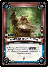 Rotigus Rainfather (Unclaimed) - Wave 3 - Savagery - Warhammer Age of Sigmar Champions TCG card