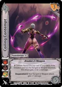 Coiling Contempt - SoulCalibur VI - UniVersus card