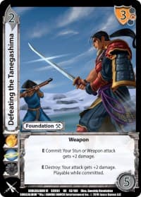 Defeating the Tanegeshima - SoulCalibur VI - UniVersus card