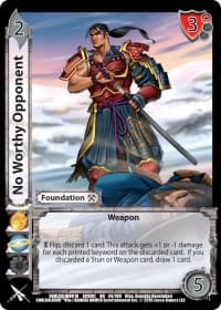 No Worthy Opponent - SoulCalibur VI - UniVersus card