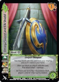 Omega Sword and Elk Shield - SoulCalibur VI - UniVersus card
