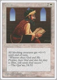 Piety - Fourth Edition - Magic: The Gathering card