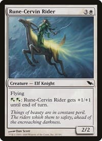 Rune-Cervin Rider - Shadowmoor - Magic: The Gathering card