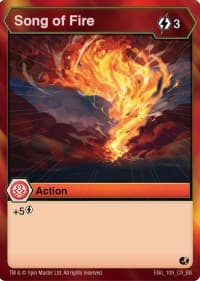 Song of Fire - Battle Brawlers - Bakugan TCG card