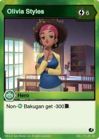 Olivia Styles - Battle Brawlers - Bakugan TCG card