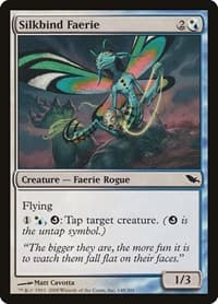 Silkbind Faerie - Shadowmoor - Magic: The Gathering card