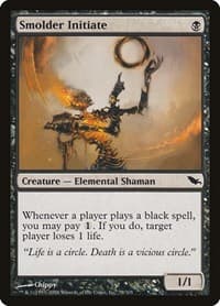 Smolder Initiate - Shadowmoor - Magic: The Gathering card