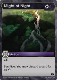 Might of Night - Battle Brawlers - Bakugan TCG card