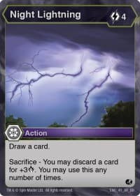 Night Lightning - Battle Brawlers - Bakugan TCG card