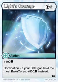 Light's Courage - Battle Brawlers - Bakugan TCG card