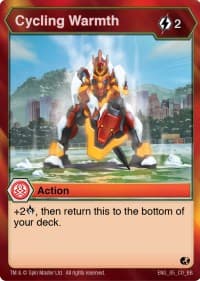 Cycling Warmth - Battle Brawlers - Bakugan TCG card