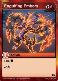 Engulfing Embers - Battle Brawlers - Bakugan TCG card