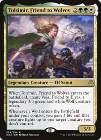 Tolsimir, Friend to Wolves - War of the Spark - Magic: The Gathering card