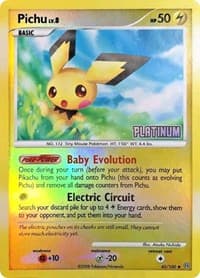Pichu - 45/106 [Platinum] - Burger King Promos - Pokemon card