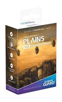 Lands Edition II Standard Size Artwork Sleeves - Plains (100-Pack) - Ultimate Guard Card Sleeves - Card Sleeves card