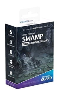 Lands Edition II Standard Size Artwork Sleeves - Swamp (100-Pack) - Ultimate Guard Card Sleeves - Card Sleeves card