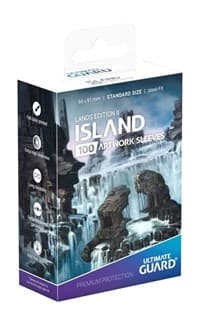 Lands Edition II Standard Size Artwork Sleeves - Island (100-Pack) - Ultimate Guard Card Sleeves - Card Sleeves card