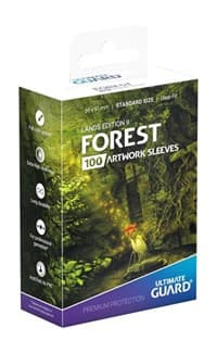 Lands Edition II Standard Size Artwork Sleeves - Forest (100-Pack) - Ultimate Guard Card Sleeves - Card Sleeves card