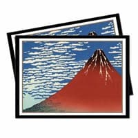 Red Fuji Standard Deck Protector Fine Art sleeves (65-Pack) - Ultra Pro Card Sleeves - Card Sleeves card