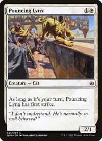 Pouncing Lynx - War of the Spark - Magic: The Gathering card