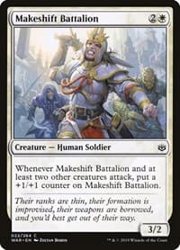 Makeshift Battalion - War of the Spark - Magic: The Gathering card