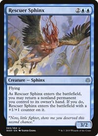 Rescuer Sphinx - War of the Spark - Magic: The Gathering card