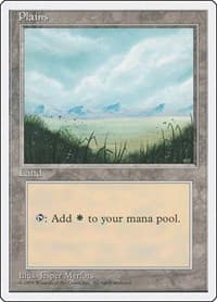 Plains (A) - Fourth Edition - Magic: The Gathering card