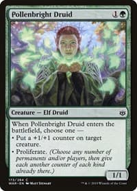 Pollenbright Druid - War of the Spark - Magic: The Gathering card